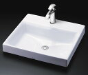 LS717C + TLG09301J TOTO カウンター式角形洗面器セット ベッセル式