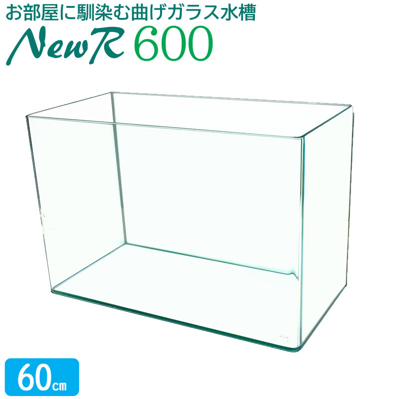 水槽 60cm ガラス水槽【60×30×40cm 66L】ニューアール600 NR600 60cm水槽 水槽 ガラス 蓋付き フタ受け付き 保護マット付き ガラス厚6mm アクアシステム 熱帯魚 金魚 メダカ 水草 ガラスふた 水槽 超透明 クリアガラス オールガラス 曲げガラス アクアリウム 用品 送料無料