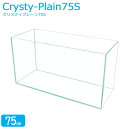 水槽 75cm ガラス水槽【75×30×40cm 81L】クリスティプレーン 75S 75cm水槽 水槽 ガラス 蓋付き フタ受け付き 保護マット付き ガラス厚...