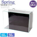【訳あり】水槽 60cm 背面ろ過水槽 【60×30×40cm 52L】アクアシステム スプリング R600 水槽セット 60cm 超透明ガラス水槽セット ガラ...
