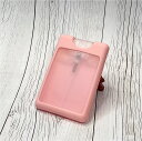 カード型携帯スプレー容器　かわいいピンクのカードサイズ　アルコール除菌液 携帯用 トラベル除菌スプレー 容器のみ…