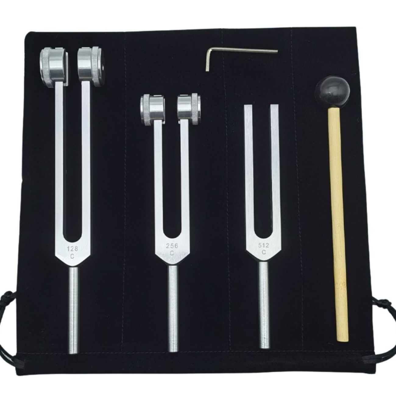 【ブラックフライデー】トリニティ・アウェイクニング　銀のチューナー3本セット 128Hz 256Hz 512Hz　..