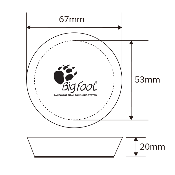 RUPES BIGFOOT iBrid nano�ѥХ� Coarse Blue 54-70mm(1��) 9.BF70H [�᡼���ءʥͥ��ݥ��˹��4�Ĥޤ�]