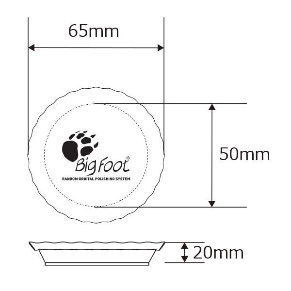RUPES BIGFOOT iBrid nano�� COARSE WOOL POLISHING PADS ��ڥ� ���륵 �֥롼������Х� 50-65mm(1��) 9.BW70H [�᡼���ءʥͥ��ݥ��˹��4�Ĥޤ�]