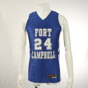 美品 ナイキ製 ユニフォーム Fort Campbell フォート キャンベル 24番 M ブルー スポーツ ウェア タンクトップ メンズ EEM 0704-E...