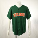 TEAM WORK WILSON ユニフォーム スポーツ 野球 ベースボール 半袖 Tシャツ グリーン メンズ ERM 0730-R15