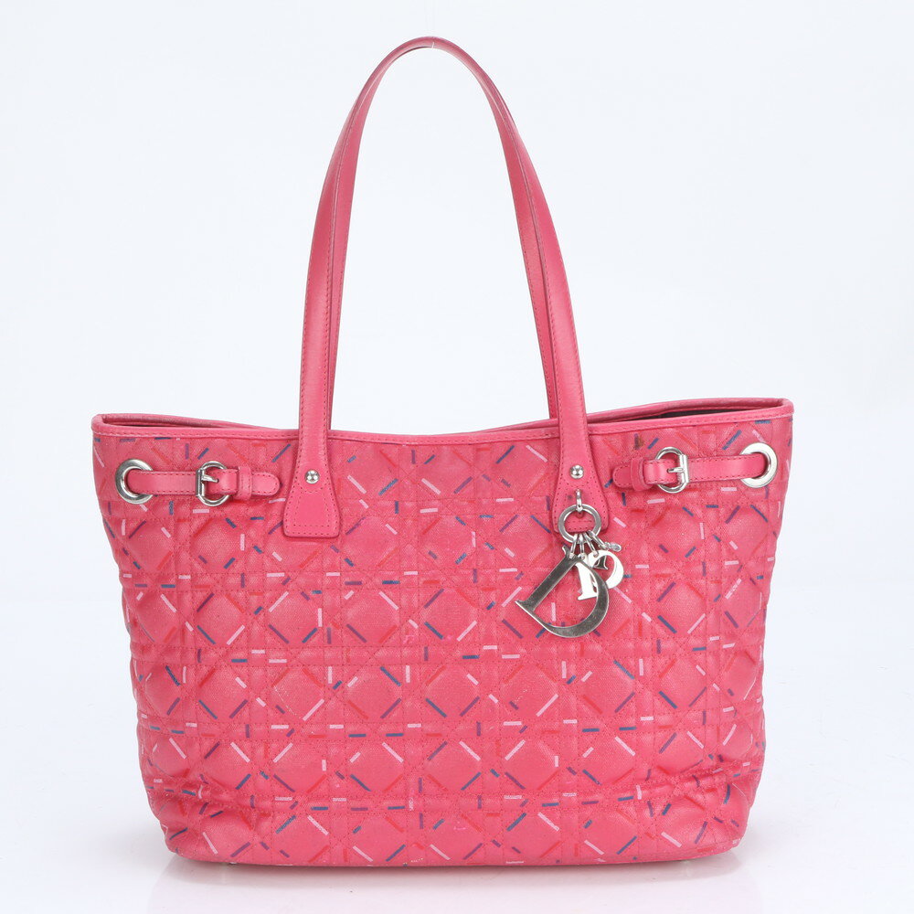 クリスチャンディオール カナージュ パナレア レザー トート バッグ 肩掛け ショルダー ハンド A4 レディース ECE CA15-8