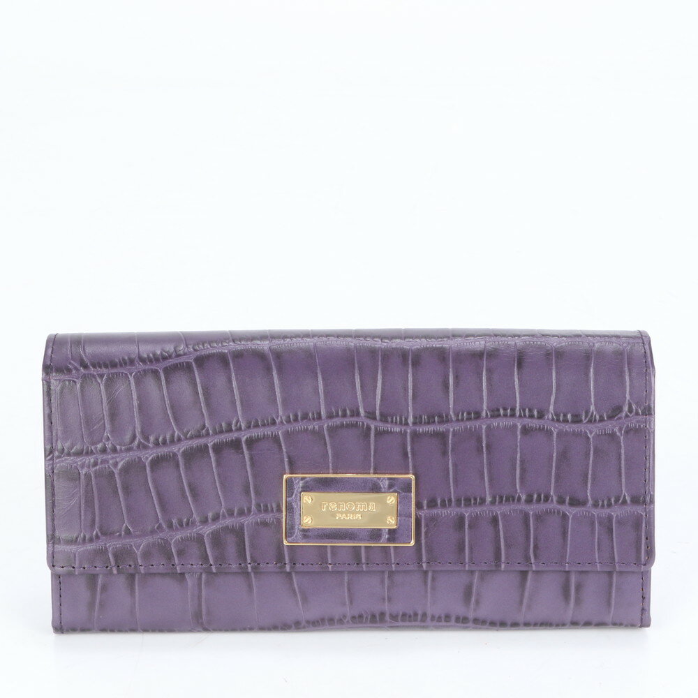 極美品レノマクロコダイルエンボスゴ...