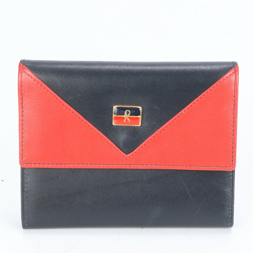 ロベルタ ディ カメリーノ レザー 三つ折り 財布 がま口 二つ折り コンパクト ウォレット ラウンドファスナー レディース RUE CF6-8