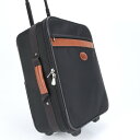 美品 ロンシャン レザー キャンバス スーツケース キャリーケース バッグ 出張 旅行 トランク A4 ブラック 黒 メンズ RUE CK18-4