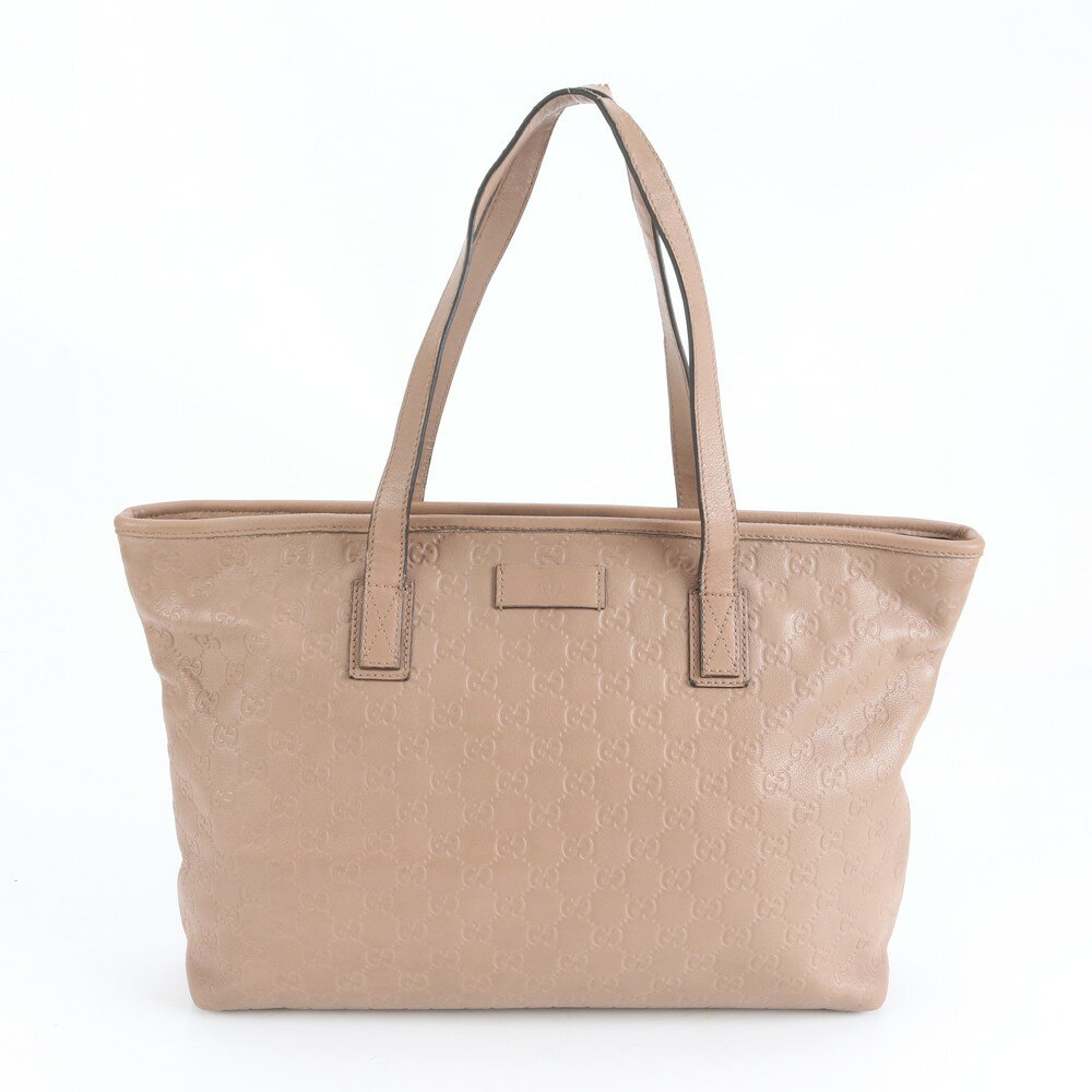 極美品 グッチ グッチシマ レザー トート バッグ 肩掛け ショルダー 211137 A4 レディース CEE DA3-10