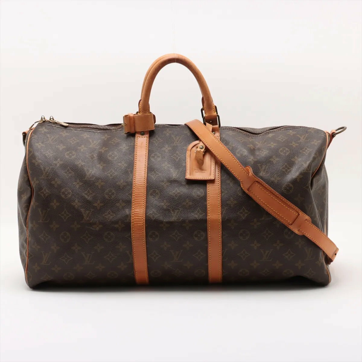 美品 ルイヴィトン モノグラム キーポル バンドリエール55 M41414 2WAY ボストン バッグ 斜め掛け 出張 旅行 メンズ MMM DA52-6