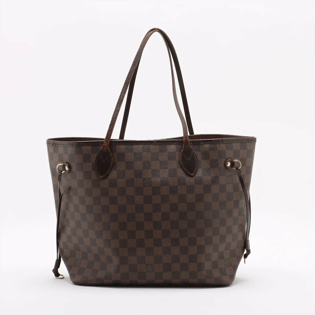 美品 ルイヴィトン ダミエ ネヴァーフル MM N51105 レザー トート バッグ 肩掛け ショルダー ハンド A4 レディース MMM DA53-5