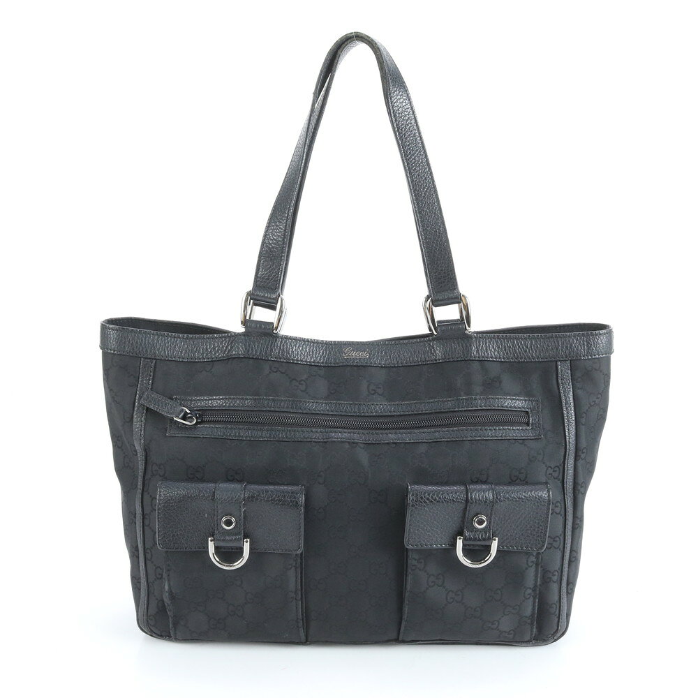 極美品 グッチ GGキャンバス アビー 268639 レザー トート バッグ 肩掛け ショルダー ハンド 本革 A4 レディース ERM DA9-2
