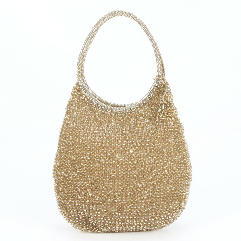 美品 アンテプリマ ワイヤー バッグ トート 肩掛け ショルダー ハンド ゴールド レディース EEE DA20-10