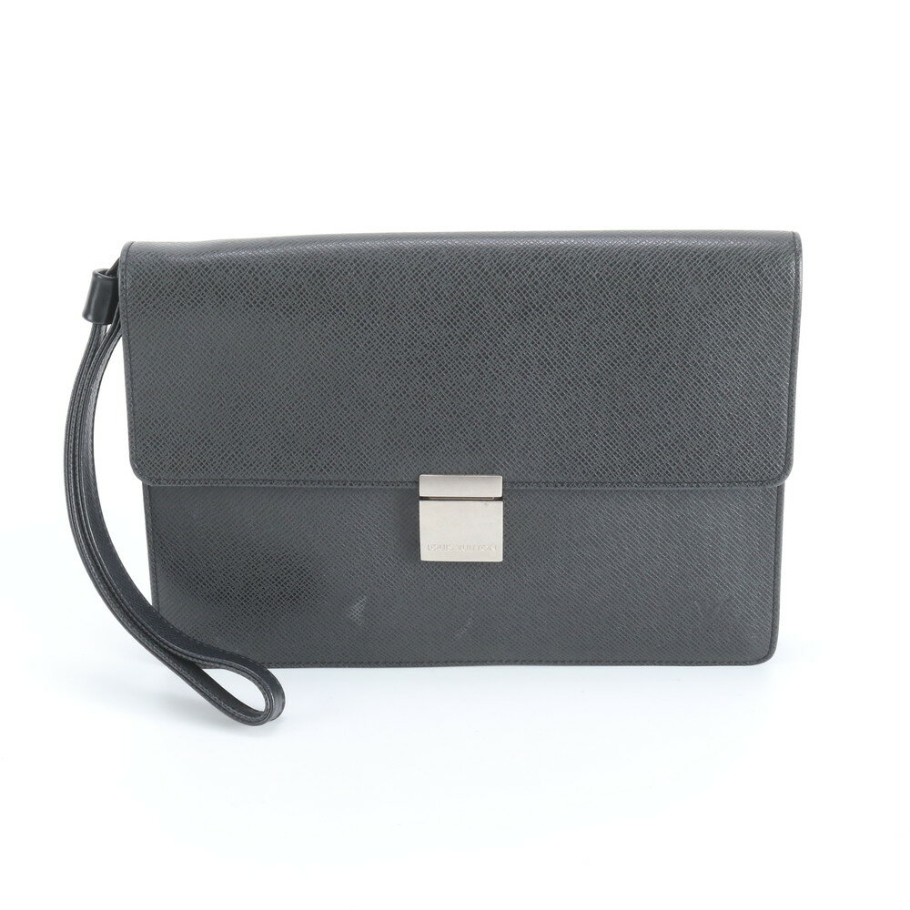 美品 ルイヴィトン タイガ セレンガ アルドワーズ M30782 レザー セカンドバッグ クラッチ ポーチ 通勤 本革 メンズ RBM DQ34-7