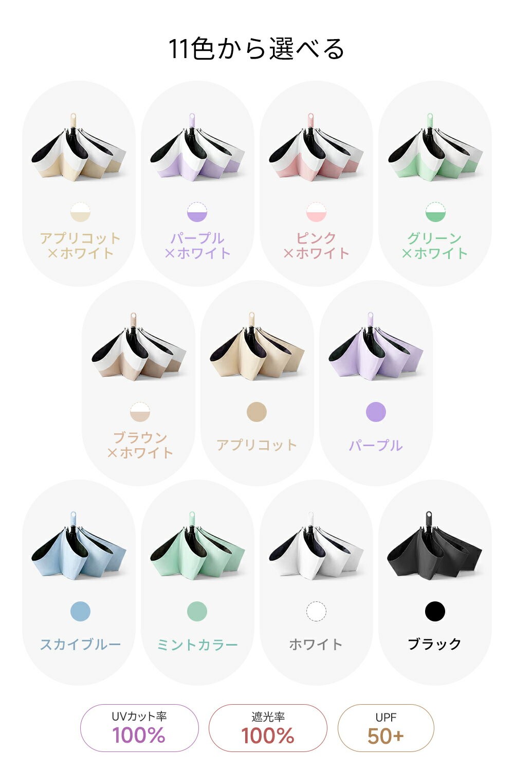 【クーポンで最安1788円】日傘 完全遮光 折りたたみ傘 自動開閉 形状記憶 3秒で畳...