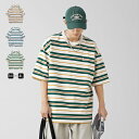 【全品P5倍&300円OFF配布中】tシャツ メンズ レディース トップス ペアtシャツ 韓国風 ファッション ビッグシルエット 半袖 ボーダー おしゃれ ビッ...