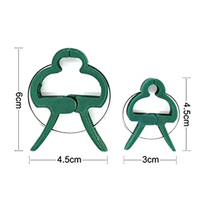 siawadeky 誘引クリップ 植物サポート 40個入 園芸クリップ 農業用 結束バンド 接木 クリップ 蔓 茎 枝 直立 園芸用便利クリップ 園芸用具 誘引作業 ガーデニング 園芸用 農業用 2