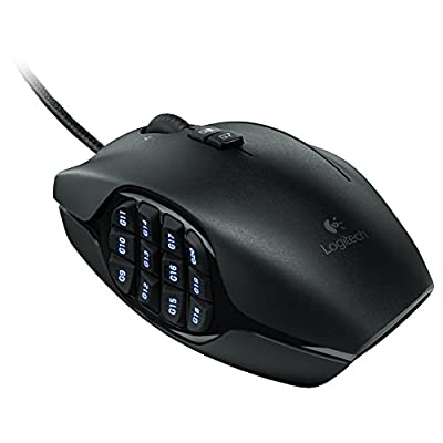 LOGITECH LOGICOOL MMO USB ゲーミングマウス G600 並 行 輸 入 品 ブラック