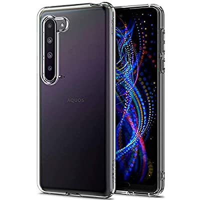 【UNEED】AQUOS R5G/908SH 用の スマホケース SH-51A / SHG01 用の カバー TPU 超薄型 全面保護 ケース ソフト ケース クリア シリコン 透明 クリア ケース 耐衝撃 TPU ケース 擦り傷防止吸収柔らかい手触