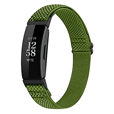 Runostrich コンパチブル Fitbit Inspire2/Inspire HR/Inspire ナイロン弾性スポーツバンド交換用ストレッチバンド ストラップ