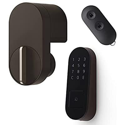 Qrio Lock(Brown)・Qrio Pad(Brown)・Key Sセット スマホでカギを開閉 外出先からカギを操作できる スマートロック スマートフォン 電子キー 対応 キュリオロック キュリオパッド キュリオキーエス