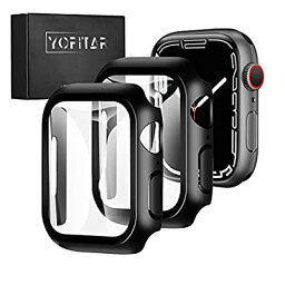 【2枚セット】YOFITAR Apple Watch 8/7用ケース series8/7 41mm アップルウォッチ保護カバー ガラスフィルム 一体型 PC素材 全面保護 超薄型 装着簡単 耐衝撃 高透過率 指紋防止 傷防止 (series8/7 4