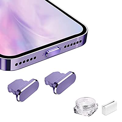 VIWIEU Lightning 保護キャップ iPhone 14 13 12 11 Mini Plus Pro Max用 ライトニング充電口 コネクタ 端子保護、精密アルミで が 超耐久防塵プラグ iPad mini Airpod適応 ホコリ ゴミ