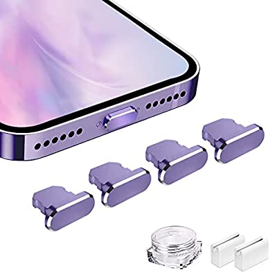 VIWIEU Lightning 保護キャップ iPhone 14 13 12 11 Mini Plus Pro Max用 ライトニング充電口 コネクタ 端子保護、精密アルミで が 超耐久防塵プラグ iPad mini Airpod適応 ホコリ ゴミ