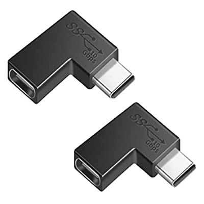 fine-R USB TypeC 方向 変換 アダプター Ver.2 左右 90° 2個 セット L字 L型 USB3.1 ノートパソコン充電 PD充電 高速充電 データ同期 10Gbps タイプc 直角 type-c 変換アダプタ 90度 オス メ