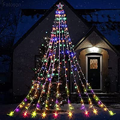 LED ソーラー イルミネーション ライト 電飾 クリスマス 飾り 3.5M 350個LED 8モード ライト ソーラー カーテンライト クリスマスツリーライト IP65防水防雨 屋外 室内 ガーデンライト パーティー ハロウィン 正月 クリスマス飾