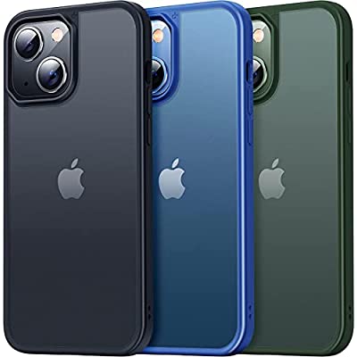 【本体の色・5色】CASEKOO iPhone 14 / 13 用 ケース 耐衝撃 滑り止め 指紋防止 米軍MIL規格 マット仕上げ ストラップホール付き SGS認証 2022年新型 黄変防止 耐久性 カバー ワイヤレス充電対応 アイフォン 13 1