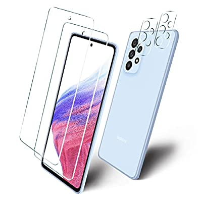 【4枚セット専用】2枚 FOR Galaxy A53 5G SC-53C 用のガラスフィルム + 2枚 カメラ保護フィルム 硬度9H 旭硝子製 高透過率 FOR Galaxy A53 5G SC-53C 用のフィルム 強化ガラス 液晶 ガラス 防指紋