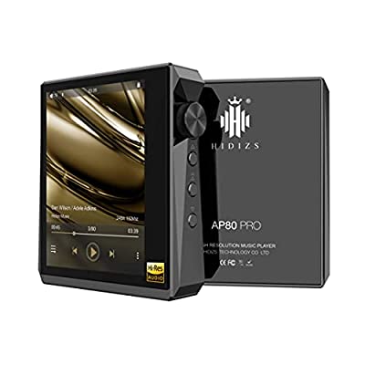 Bluetooth付きHIDIZSAP80 PRO MP3プレーヤー、LDAC/aptX/FLAC/Hi-Resオーディオ/FMラジオ付き ロスレスミュージックプレーヤー、フルタッチスクリーン付きデジタルオーディオプレーヤー