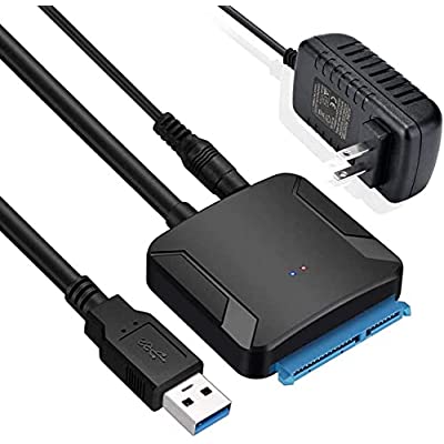 SATA USB 変換ケーブル hdd 3.5 usb 2.5/3.5インチsata USB変換アダプター SSD HDD データ取り出しSATA3 USB 3.0 変換ケーブル UASP対..