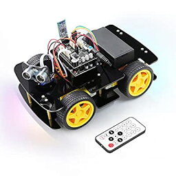 Freenove 4WD カーキット (Arduino IDE対応) ライントラッキング 障害物回避 超音波センサー IR無線リモコン サーボ