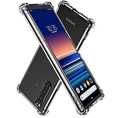 Hy+ Xperia5 ケース SO-01M SOV41 カバー ストラップホール 米軍MIL規格 クリア 衝撃吸収ポケット内蔵 TPU 耐衝撃ケース