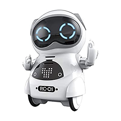 ユーキャンロボット(Youcan Robot) ポケットロボット 簡単 英語 おしゃべり ロボット おもちゃ 知育玩具 コミュニケーションロボット 誕生日プレゼント 子供 【日本語パッケージ 日本語説明書】 (白)
