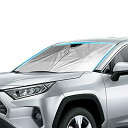 【LFOTPP】トヨタ 新型 RAV4 5代目 2019 2020 2021 2022 2023 フロントガラス用 サンシェード 日よけ 日差しカット コンパクト収納 ラブ4 車種専用設計