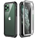 iPhone 11 Pro ケース 5.8インチ 耐衝撃 360 全方向保護 米軍MIL規格取得 Qi充電対応 超軽量 クリア 画面防塵 傷 落下防止 高耐久ケース シンプル (iPhone 11 Pro)