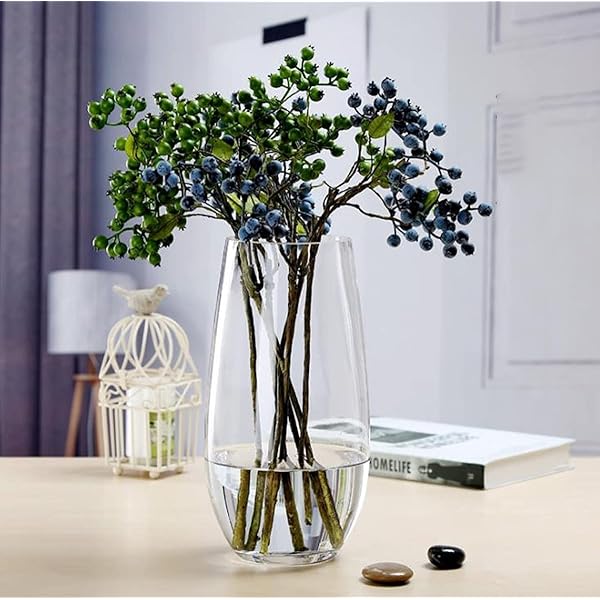 花瓶 ガラス 大きい 透明 花器 -フラワーベース 30cm ベース ガラスボトル アレンジ インテリア 水栽培..