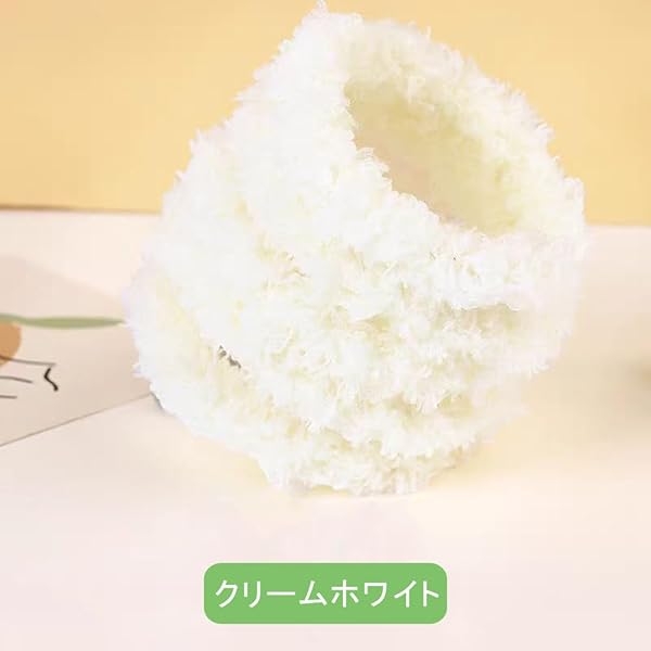 モールドール 手芸モール モフモフモール 幅15 mm 長さ1m 単色 クリームホワイト 4本入り ふわふわモール 人形 動物 ぬいぐるみ 目玉パーツや差し鼻付き DIYキット 工作モール クラフトモール 骨格モール 曲げ可能 飾り物 造形材料 学校 ar-store-10038336 ARストア 楽天市場店 サンプル画像2