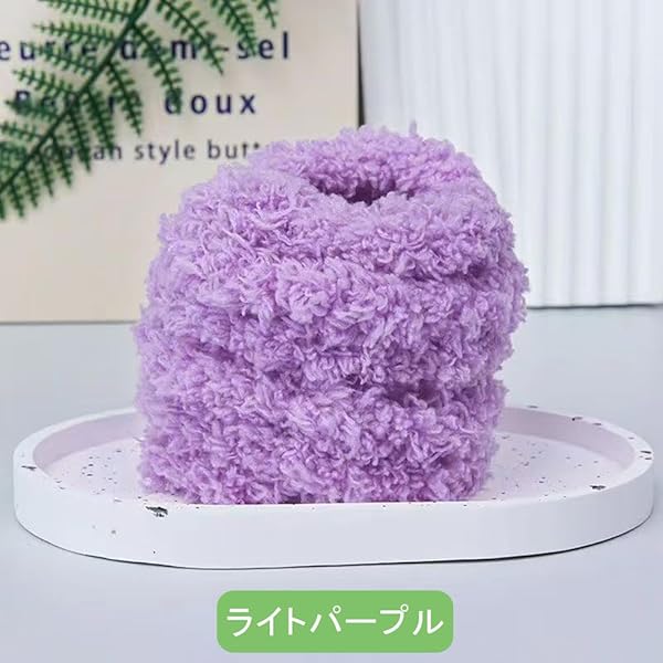 モールドール 手芸モール モフモフモール 幅15 mm 長さ1m 単色 薄紫 4本入り ふわふわモール 人形 動物 ぬいぐるみ 目玉パーツや差し鼻付き DIYキット 工作モール クラフトモール 骨格モール 曲げ可能 飾り物 造形材料 学校 ハンドメイ ar-store-10038345 ARストア 楽天市場店 サンプル画像2