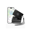 エアタグカード 紛失防止タグカードは Apple「探す」機能に対応(iOS デバイスのみ対応)GPS タグは荷物、パスポート、財布、鍵、スマホに適用可能(黒い ...