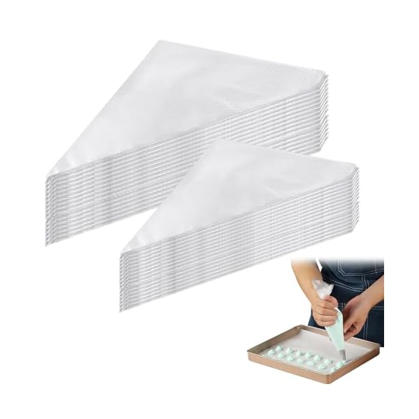 絞り袋 製菓用【200枚セット】絞り出し袋 クリーム しぼり袋 使い捨て絞り袋 厚め お菓子作り ケーキ 業務用 中+小さい