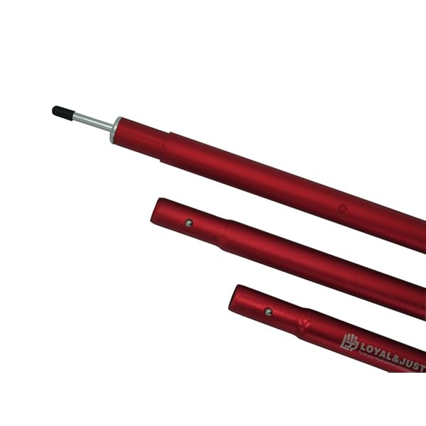 テント タープ ウイングポール 伸縮式 アルミニウム合金 φ28mm 長1850～2150mm