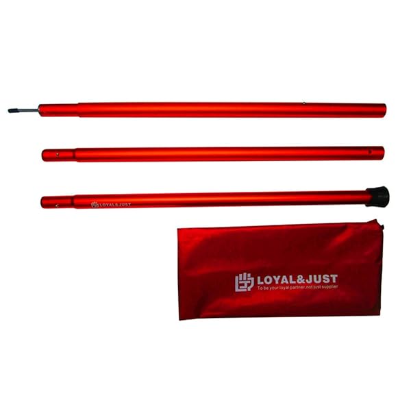 テント タープ ウイングポール 伸縮式 アルミニウム合金 φ28mm 長1850～2150mm