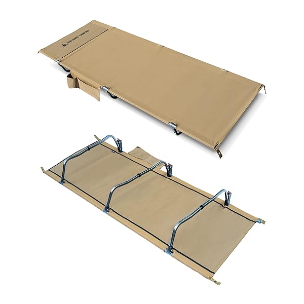 SUPRAGRIS キャンプコット 折りたたみベッド ワイド 幅広70cm 耐荷重180kg 軽量2.6kg 7075アルミフレーム ポケット付き 組立簡単 静音 撥水 通気 収納袋付き キャンプ用 防災用 自宅用