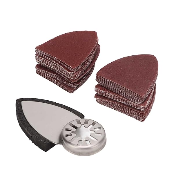 サンディングペーパー マルチツール 替え刃 砂紙 三角 ヤスリセット 60番 80番 120番180番 240番 各10枚入り